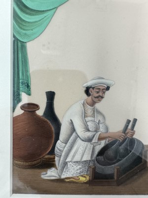 Lot 351 - SEVEN COMPANY SCHOOL PAINTINGS OF CHARACTERS AND TRADES, PATNA, MID-19TH CENTURY