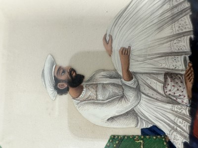 Lot 351 - SEVEN COMPANY SCHOOL PAINTINGS OF CHARACTERS AND TRADES, PATNA, MID-19TH CENTURY
