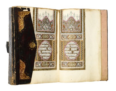 Lot 107 - AN OTTOMAN QUR'AN, TURKEY, 19TH CENTURY