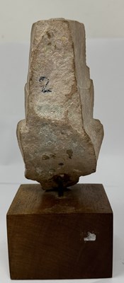 Lot 193 - A BUFF SANDSTONE HEAD OF A DEITY, CENTRAL INDIA, CIRCA 11TH CENTURY