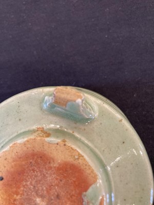 Lot 60 - A CHINESE LONGQUAN CELADON 'TRIGRAM' CENSER