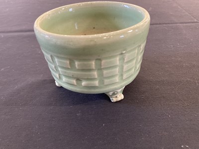 Lot 60 - A CHINESE LONGQUAN CELADON 'TRIGRAM' CENSER