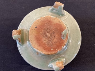 Lot 60 - A CHINESE LONGQUAN CELADON 'TRIGRAM' CENSER