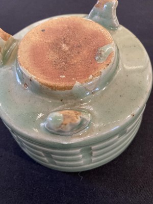 Lot 60 - A CHINESE LONGQUAN CELADON 'TRIGRAM' CENSER
