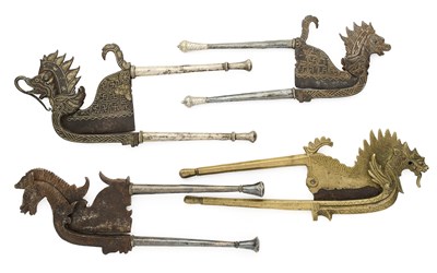Lot 397 - FOUR BALINESE BETEL CUTTERS, INDONESIA, CIRCA 19TH CENTURY