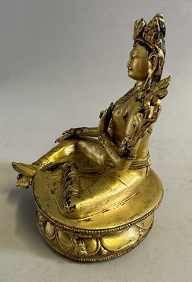 Lot 183 - A GILT-BRONZE FIGURE OF TARA, TIBET, 16TH CENTURY