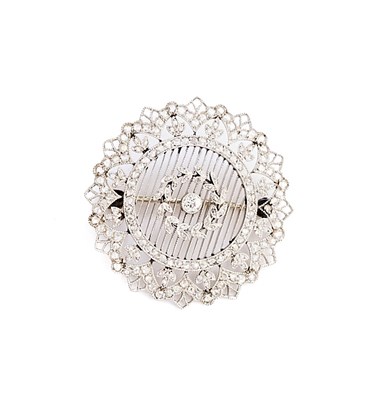 Lot 429 - BELLE EPOQUE DIAMOND BROOCH, 1910s