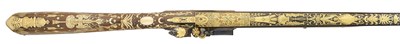Lot 244 - AN EXCEPTIONAL, PROBABLY UNIQUE, FRENCH GOLD-MOUNTED FLINTLOCK DUCK GUN BY BOUTET A VERSAILLES, MARKED FOR JEAN MASSON, CIRCA 1805-09, FOR PRESENTATION TO A NORTH AFRICAN OR EASTERN RULER