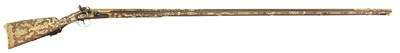 Lot 244 - AN EXCEPTIONAL, PROBABLY UNIQUE, FRENCH GOLD-MOUNTED FLINTLOCK DUCK GUN BY BOUTET A VERSAILLES, MARKED FOR JEAN MASSON, CIRCA 1805-09, FOR PRESENTATION TO A NORTH AFRICAN OR EASTERN RULER