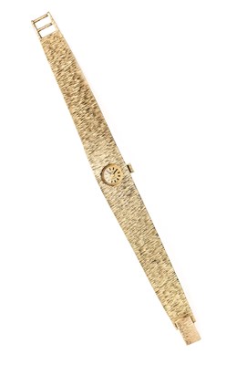 Lot 165 - ROTARY: A LADY'S GOLD BRACELET WATCH, CIRCA 1973