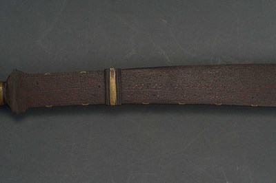 Lot 44 - A NORTH INDIAN OR NEPALESE CLEAVER (RAM DAO), 19TH CENTURY