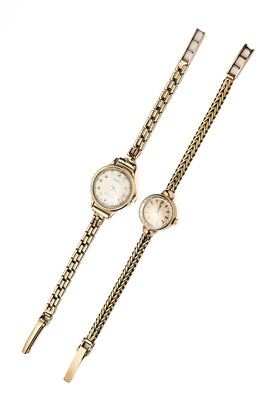Lot 162 - TWO GOLD LADIES' WRISTWATCHES, 1950s