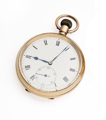 Lot 154 - A GOLD POCKET WATCH, SWISS, CIRCA 1910