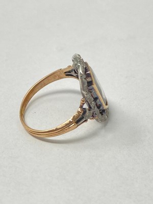 Lot 331 - DIAMOND PORTRAIT MINIATURE RING, EARLY 19TH CENTURY AND LATER