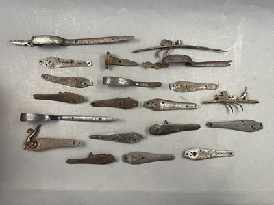Lot 163 - A QUANTITY OF DETACHED PERCUSSION BACK-ACTION LOCK-PLATES, SECOND HALF OF THE 19TH CENTURY