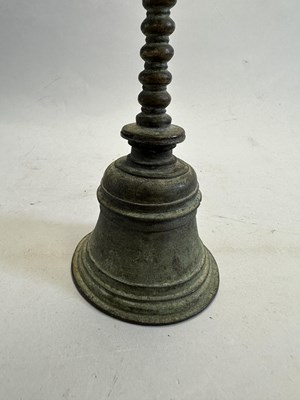 Lot 119 - A BRONZE RITUAL BELL, NEPAL, 19TH CENTURY