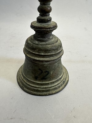Lot 119 - A BRONZE RITUAL BELL, NEPAL, 19TH CENTURY