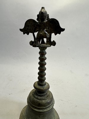 Lot 119 - A BRONZE RITUAL BELL, NEPAL, 19TH CENTURY