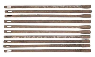 Lot 167 - THIRTY-FIVE IRON CLEANING RODS FOR PISTOLS, 19TH CENTURY