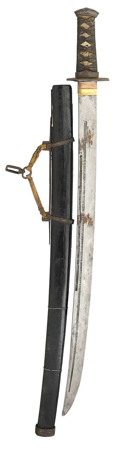 Lot 84 - A RARE KOREAN MILITARY SWORD ( HWANDO), JOSEON DYNASTY