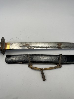 Lot 316 - A RARE KOREAN MILITARY SWORD ( HWANDO), JOSEON DYNASTY