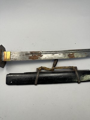 Lot 316 - A RARE KOREAN MILITARY SWORD ( HWANDO), JOSEON DYNASTY