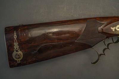Lot 284 - AN AUSTRIAN 140 BORE BREECH-LOADING PUMP AIRGUN, J. SIEGEL, SALZBURG, CIRCA 1850