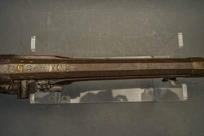 Lot 276 - AN 11 BORE NORTH ITALIAN SNAPHAUNCE SPORTING GUN BY CASSIANO ZANOTTI, CIRCA 1750-80