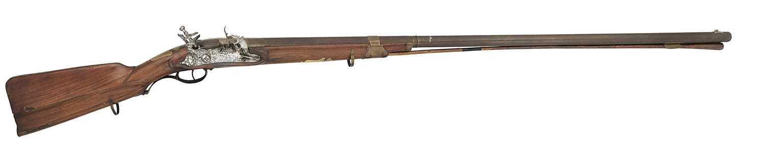 Lot 276 - AN 11 BORE NORTH ITALIAN SNAPHAUNCE SPORTING GUN BY CASSIANO ZANOTTI, CIRCA 1750-80