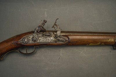 Lot 276 - AN 11 BORE NORTH ITALIAN SNAPHAUNCE SPORTING GUN BY CASSIANO ZANOTTI, CIRCA 1750-80