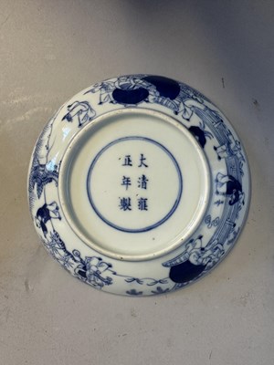 Lot 110 - A PAIR OF CHINESE BLUE AND WHITE 'BOYS' SAUCER DISHES, QING DYNASTY, 19TH CENTURY