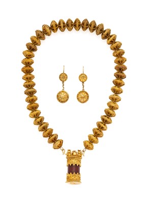 Lot 395 - ETRUSCAN REVIVAL DEMI-PARURE