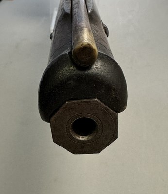 Lot 253 - A 130 BORE BAVARIAN BREECH-LOADING AIR GUN OF BELLOWS TYPE BY F. FACKLER IN AICHACH, MID-19TH CENTURY