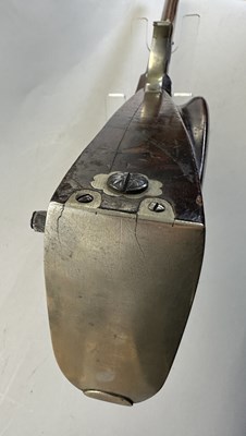 Lot 253 - A 130 BORE BAVARIAN BREECH-LOADING AIR GUN OF BELLOWS TYPE BY F. FACKLER IN AICHACH, MID-19TH CENTURY