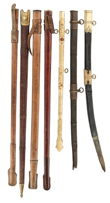Lot 125 - TWENTY-TWO SWORD SCABBARDS, 19TH/EARLY 20TH CENTURIES