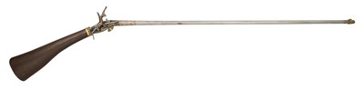 Lot 40 - A 60 BORE NORTH EUROPEAN BUTT RESERVOIR AIRGUN, CIRCA 1800