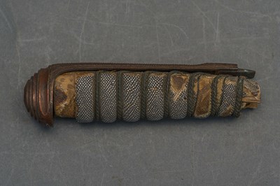 Lot 129 - SIX SWORD GRIPS, 18TH AND 19TH CENTURIES