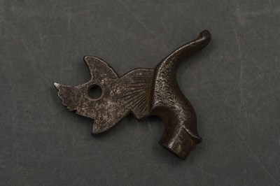 Lot 165 - A DETACHED PERCUSSION LOCK, STARR ARMS CO, YONKERS N.Y., AND FURTHER ELEMENTS OF PERCUSSION LOCKS, CIRCA 1850-80