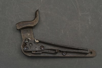 Lot 165 - A DETACHED PERCUSSION LOCK, STARR ARMS CO, YONKERS N.Y., AND FURTHER ELEMENTS OF PERCUSSION LOCKS, CIRCA 1850-80