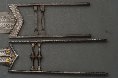 Lot 39 - THREE INDIAN DAGGERS (KATAR), 18TH/19TH CENTURIES