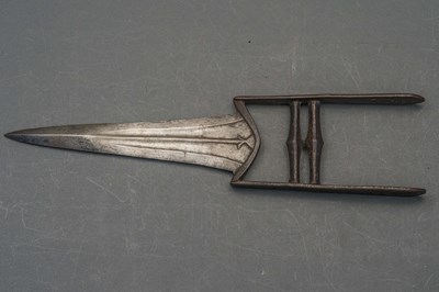 Lot 39 - THREE INDIAN DAGGERS (KATAR), 18TH/19TH CENTURIES