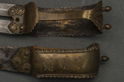 Lot 40 - TWO INDIAN FOOT DAGGERS (BICHWA), 19TH CENTURY