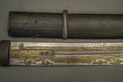 Lot 101 - A CAUCASIAN SHORTSWORD (QAMA), LATE 19TH CENTURY
