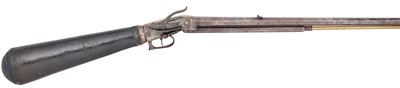 Lot 288 - A RARE 56 BORE REPEATING BUTT RESERVOIR AIR RIFLE BY STAUDENMAYER, CIRCA 1800