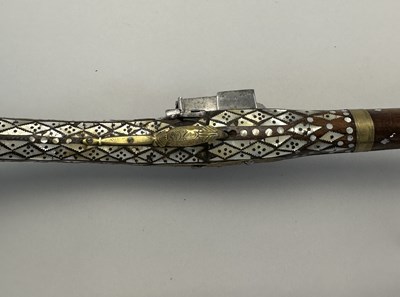 Lot 115 - AN 18 BORE BALKAN MIQUELET-LOCK GUN (DZEFERDAR), HERZEGOVINA OR MONTENEGRO, 19TH CENTURY