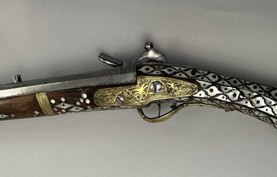 Lot 115 - AN 18 BORE BALKAN MIQUELET-LOCK GUN (DZEFERDAR), HERZEGOVINA OR MONTENEGRO, 19TH CENTURY