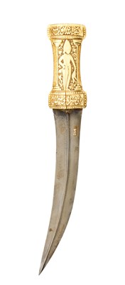 Lot 4 - A PERSIAN DAGGER (KHANJAR), QAJAR, 19TH CENTURY