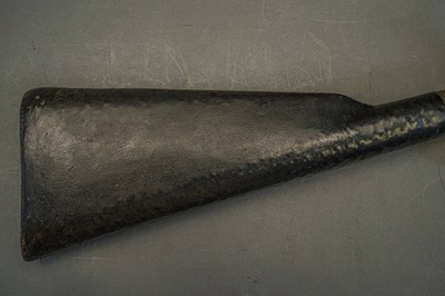 Lot 286 - A CASED 70 BORE BUTT RESERVOIR AIR RIFLE, JOHN BLISSET, 321 HIGH HOLBORN, LONDON, CIRCA 1840-50