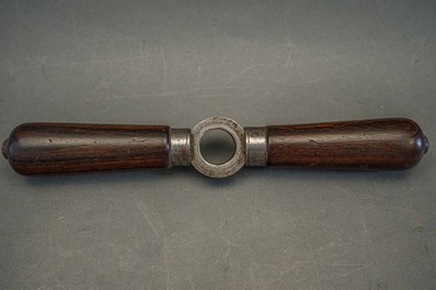 Lot 286 - A CASED 70 BORE BUTT RESERVOIR AIR RIFLE, JOHN BLISSET, 321 HIGH HOLBORN, LONDON, CIRCA 1840-50