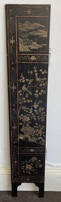 Lot 38 - A CHINESE EIGHT-FOLD COROMANDEL LACQUER SCREEN, LATE QING DYNASTY, 19TH CENTURY